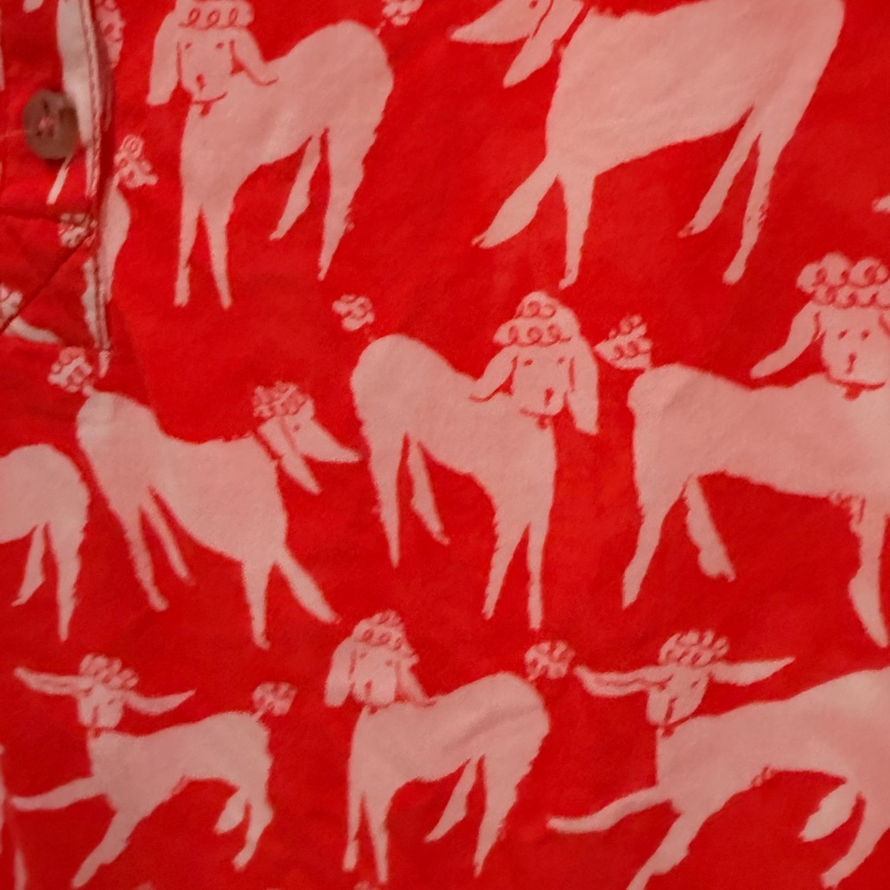 Anthropologie Red Dog Print Blouse - Picture 2 of 3